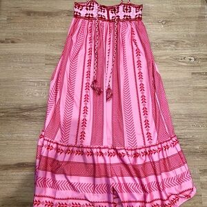 Amazon Pink and Red Maxi Dress